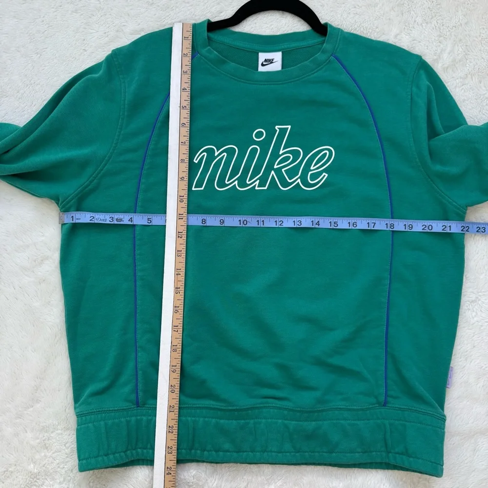 Nike Sportswear Sweatshirt Womens Medium Teal Icon Clash French Terry Athleisure